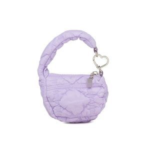 Super Mini Quilted Bag Puffer Wristlet Clutch Purse Nylon Padded <3